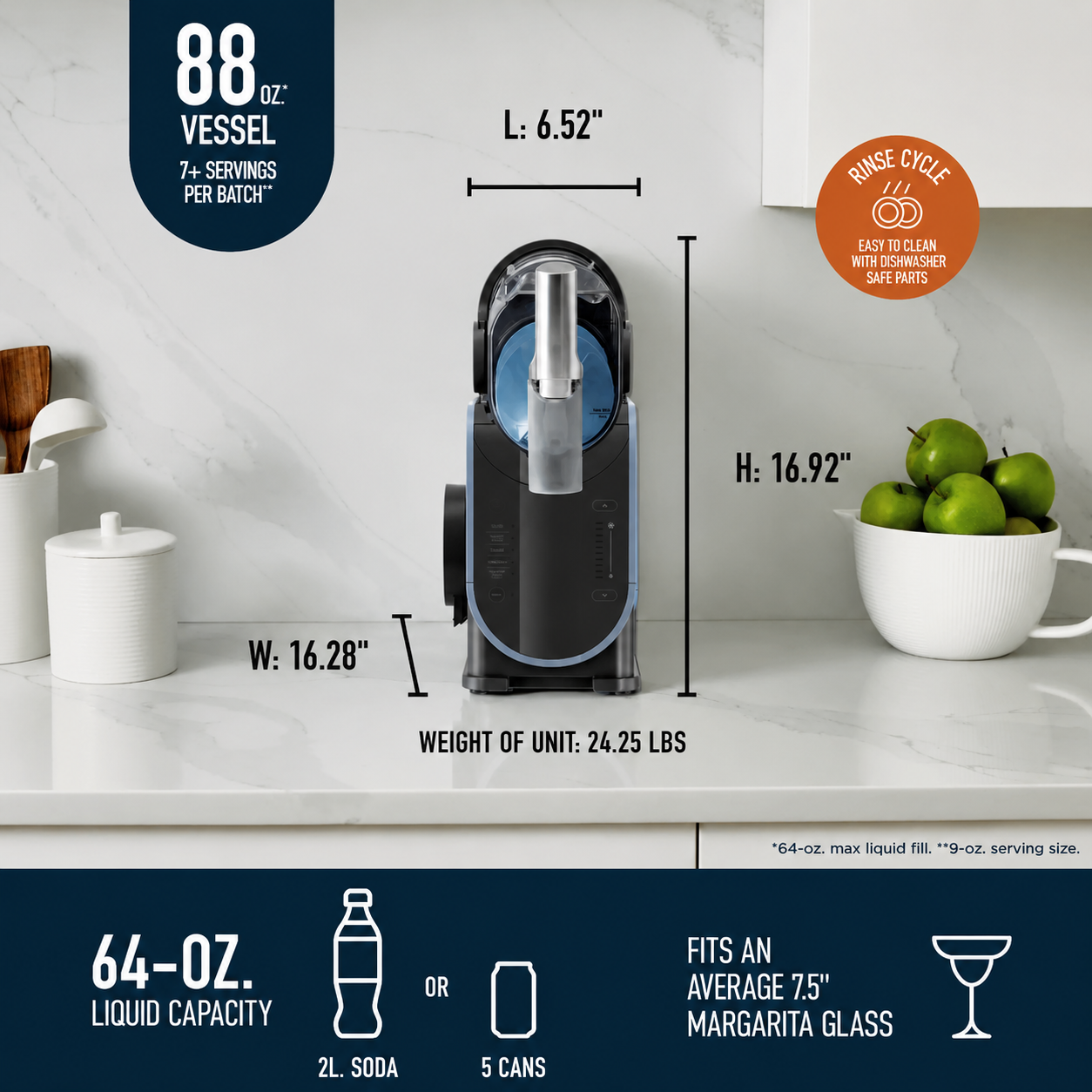 Frozen Drink Maker Machine – No Ice Slush Maker for Smooth Frozen Drinks at Home