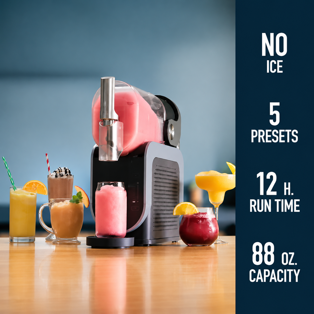Frozen Drink Maker Machine – No Ice Slush Maker for Smooth Frozen Drinks at Home