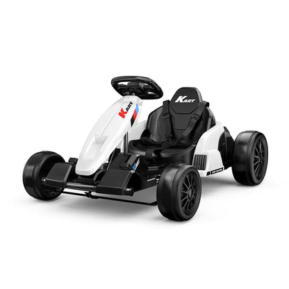 24V Kids Ride On Car, 2-Seater Outdoor Vehicle with Rear Wheel Drive, Music Player, Safety Belt & One Button Start, Battery Powered Toy Car for Ages 3-8